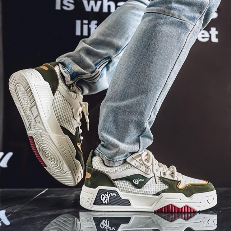 Fashion 2025 New Summer Men's Mesh Breathable Casual Niche Shoes Fashion Trend Versatile Comfortable Sport Shoes Low Top Chunky sneakers