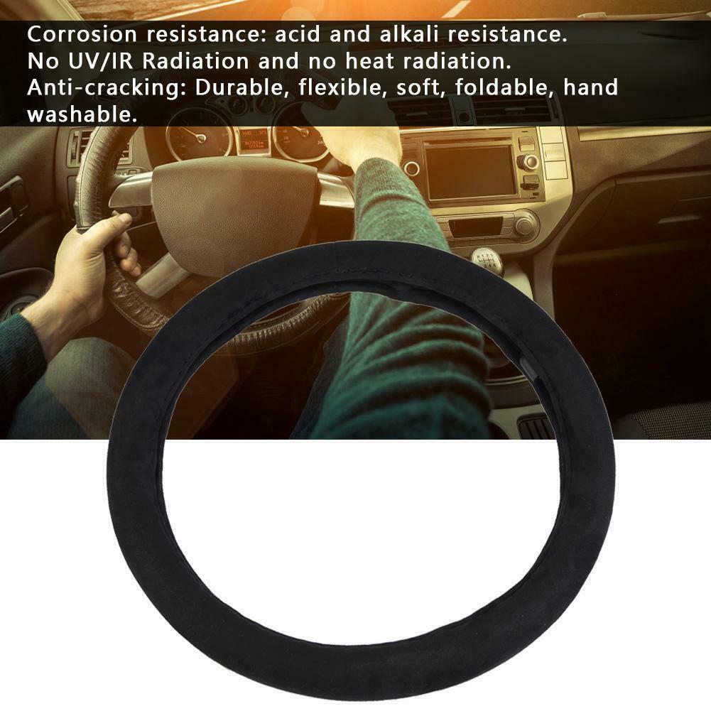 38cm Car Lighter 12V Charger Heated Heating Warm Steering Wheel Cover Universal
