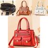 Vintage European Style Pu Large Tote Bag For Daily Use With Inner Pockets