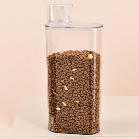 Versiegelter Lebensmittelaufbewahrungsbehälter Transparenter luftdichter Getreidebehälter Aufbewahrungsbehälter mit Ausgießer für Reis Bohnen Mehl Snacks Küche