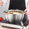 304 Thicken Stainless Steel Salad Bowl Food Mixing Bowls Egg Beater Bowl Fruit Vegetable Basin Kitchen Utensils