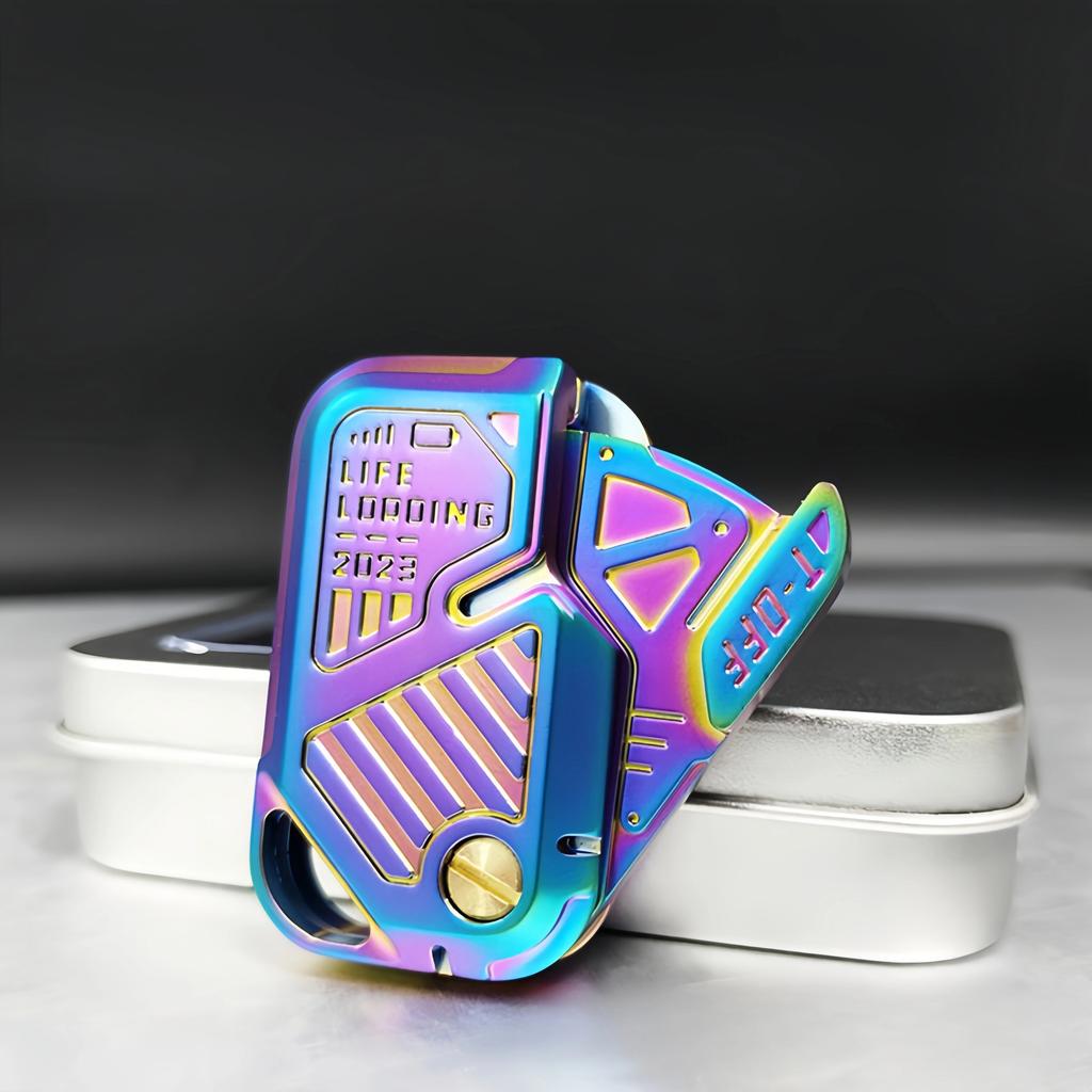 Magnetic Push Card Mechanical Slider Pushing Plate Throwing Cards Stress Relief Toy Edc Metal Antistresse Relieve Stress Punnk