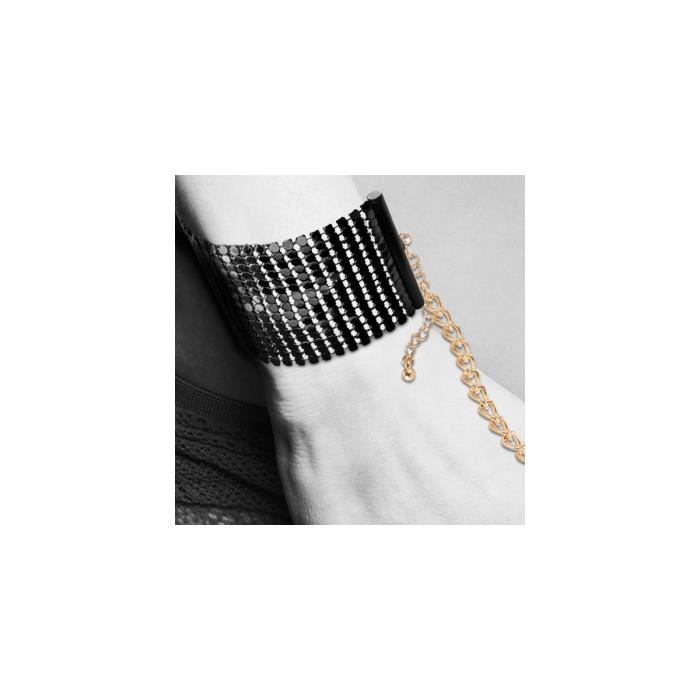 Menotte - Bijoux Indiscret - Desir Metallique - Noir - Adulte - Utilisation prudente