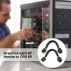 CPU 6Pin To 8Pin Power Supply Line Graphics Video Card Extender Cable Power Cable for Graphics Card Chassis Accessories