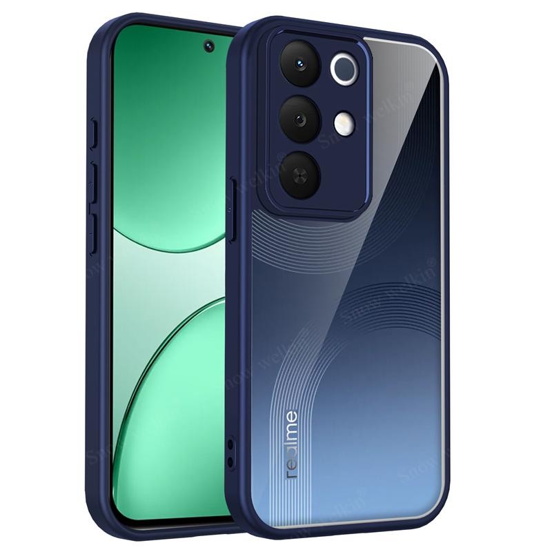 Custodia in Silicone Trasparente Per Realme C85 Pro RealmeC85 Pro C85Pro Cover Posteriore in PC Paraurti in TPU Custodie Trasparenti Antiurto per Telefono