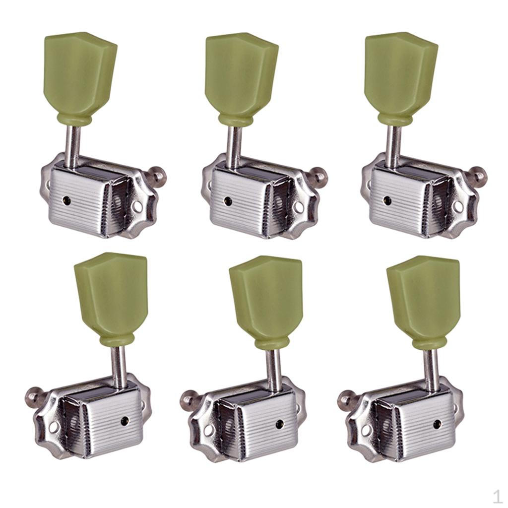 Folk Guitar String Locking Key Tuning Pegs 3R3L for Electric