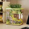 New Small Fish Tank Imitation Glass Clear Ecological Aquarium for Living Room Office Desktop Goldfish Turtle Home