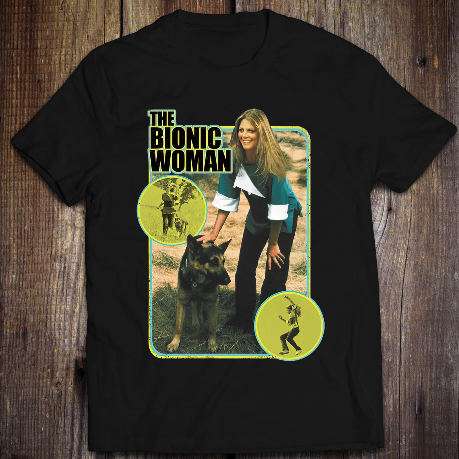 Cotton S-5XL T-Shirt Jaime Sommers Classic The Bionic Woman Oscar Goldman M