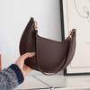 Bolsa de Ombro Crescento Sob o Braço Estilo Francês, Bolsa de Ombro Feminina Única Minimalista Bolsa de Mão para o Dia a Dia de Nicho