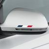 4ks Auto Francouzská vlajka Vinylová samolepka na zpětné zrcátko Pruhová samolepka Dekorace Pro Renault Kol Citroen C4 C3 DS DS3 Peugeot 3008