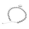 Chunky Heart Pendant Collar Necklace Thick Bold Ball Necklace for Party Anniversary Daily Wear Silver