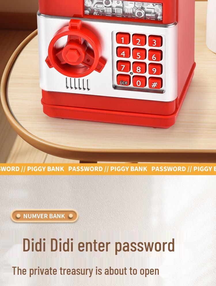 Children's Combination Lock Piggy Bank: Money Saving Bank for Boys and Girls, Save & Withdraw, Chinese New Year Lucky Money Storage