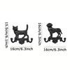 WTEMPO Simple Retro Cat/dog-shaped Hooks Creative Outdoor Courtyard Garden Wall Decoration Home Key Hooks Wall Hangings