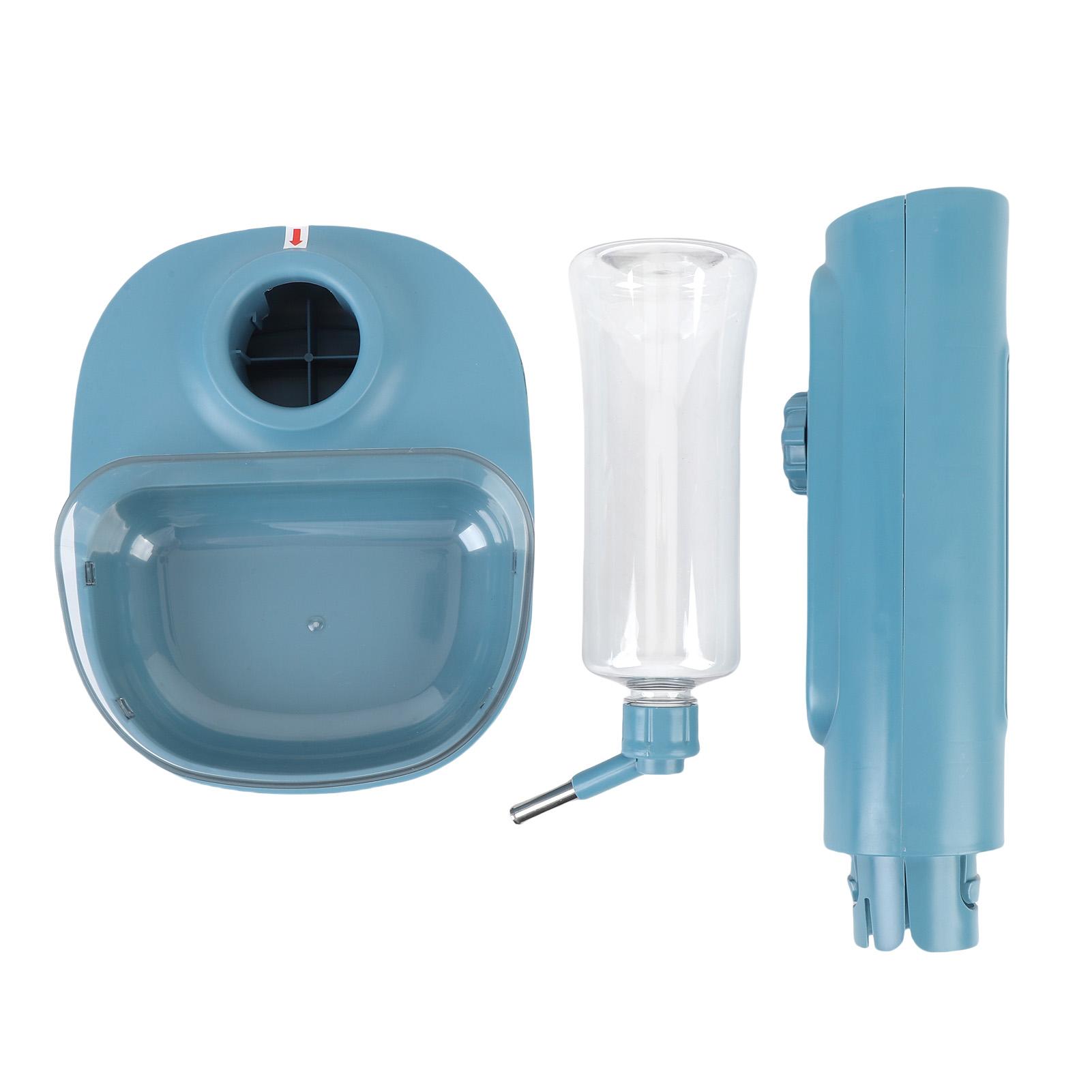 Pet Standing Water Dispenser Feeder Portable Automatic Adjustable Height Dog Standing Water Food Feeder for Home синий