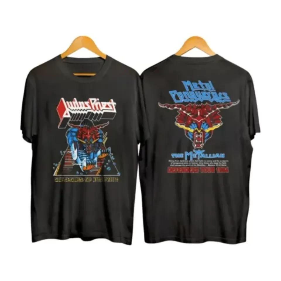 Vintage Judas Priest 1984 Defenders of The Faith Tour Dates TShirt#039 Unisex T-Shirt M
