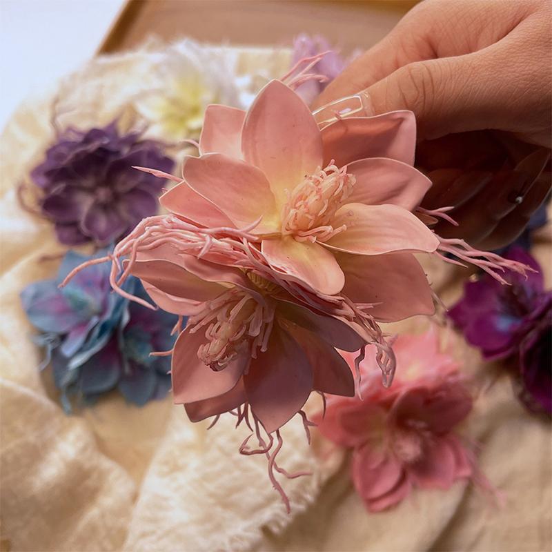 

Элегантная заколка для волос с имитацией цветов в богемном стиле, милые заколки-автоматы, головной убор для отпуска на море, аксессуары для волос, подарки