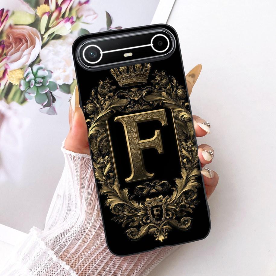 For Tecno Pova Slim Case Luxury Crown Letters Funda Soft Silicone Phone Cover For Tecno Pova Slim 5G Coque KM9 Shockproof Bumper
