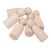 20 Pack Wooden Peg Doll Bodies Unfinished Plain Blank Decorative DIY- - Give Children The Holiday