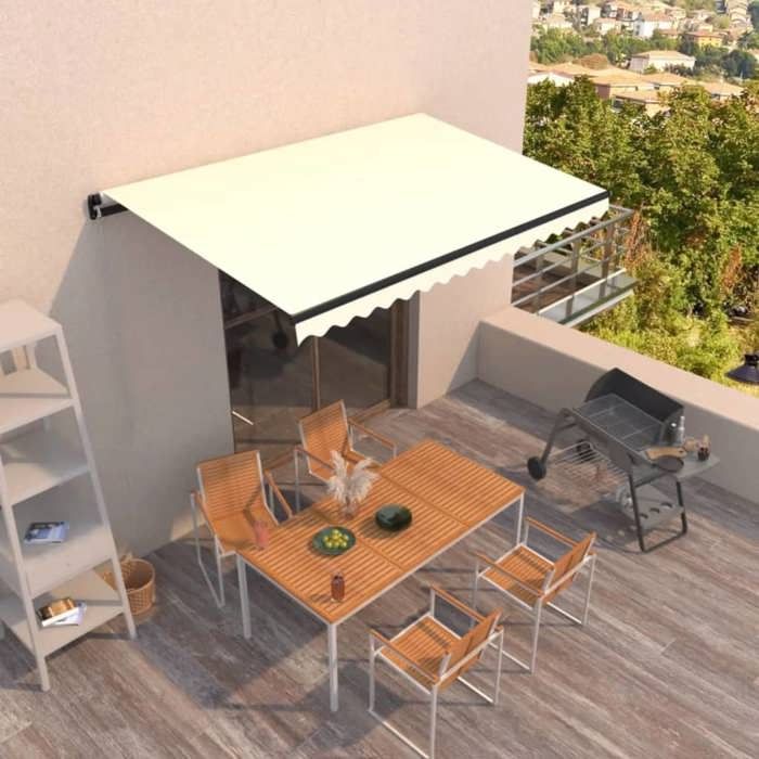 Exclusive House - Manual Retractable Awning 400x350 Cm Cream