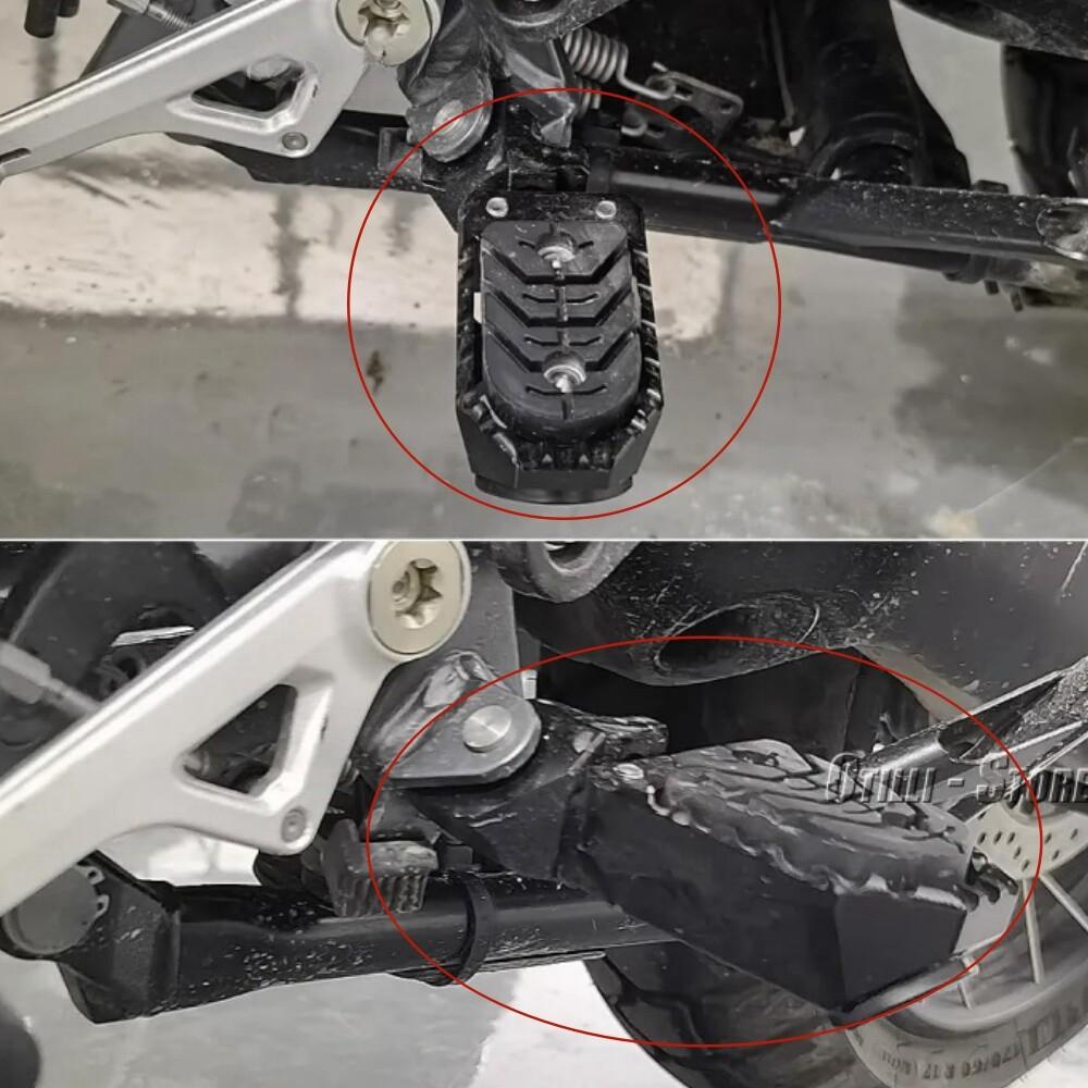 Black Adjustable Foot Pegs Footrest Pedal For Bmw R1200Gs R1250Gs Adventure
