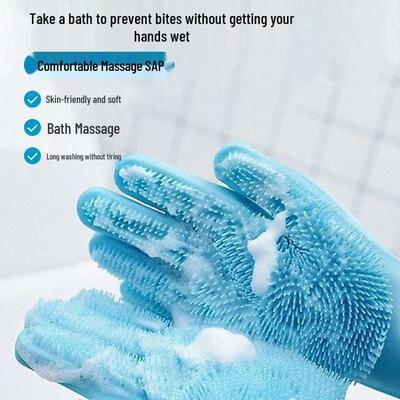 Pet Bathing Mitt: Universal Anti-Scratch and Anti-Bite Brush for Cats and Dogs