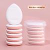 Mini Pink Finger Powder Puff: Dual-Use Air Cushion Makeup Sponge for Wet & Dry Application Without Absorbing Foundation