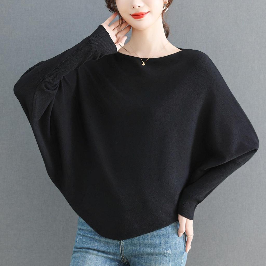 Übergroßer Fledermausärmel-Lockerer Pullover für Damen - Herbstkollektion 2025