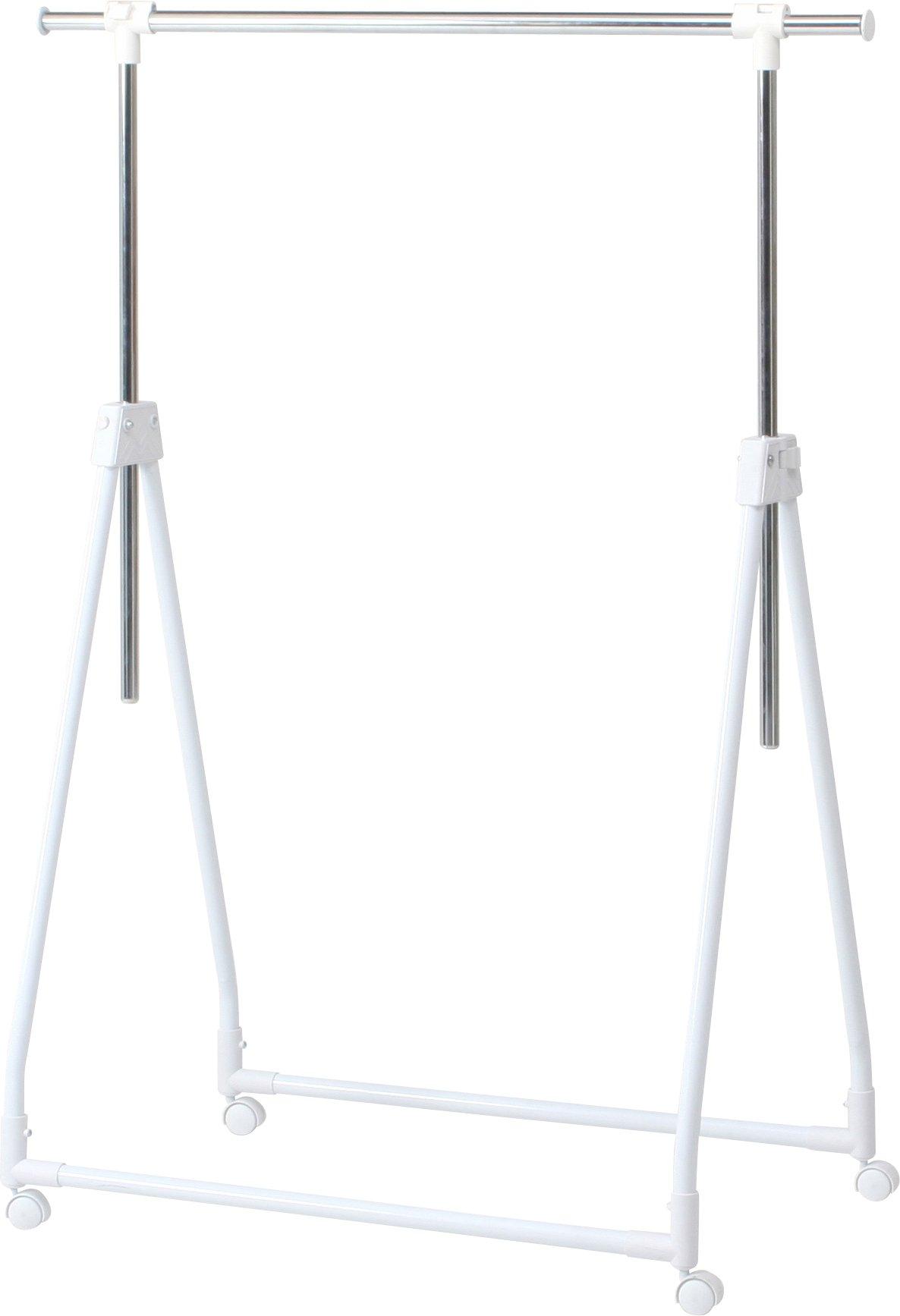 

Fujiboeki Вешалка Ширина x Глубина 48 x Высота Компактные Ролики 70393 Стойка, Складная, 84-127 100-167, Белая, Расширяемая, Хранение, В комплекте, белый