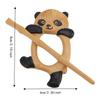 2pcs Carved Style Wooden Pin Handmade Shawl Pin Vintage Wooden Brooch  For Cardigan