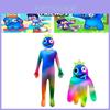 Roblox Rainbow Friends Cosplay-Kostüm: Farbenfroher und strapazierfähiger Kinder-Overall für die Halloween-Party
