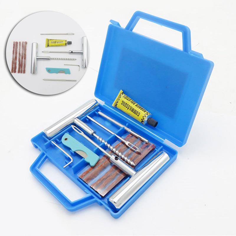 Car Truck Motorcycle Tubeless Tire Repair Kit Heavy Duty Puncture Fix