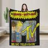 Beavis a Butt-Head Smějící se deka Pikniková flanelová přehozová deka Pro domácí dekoraci Teplý design Kvalitní přehoz Nápad na dárek