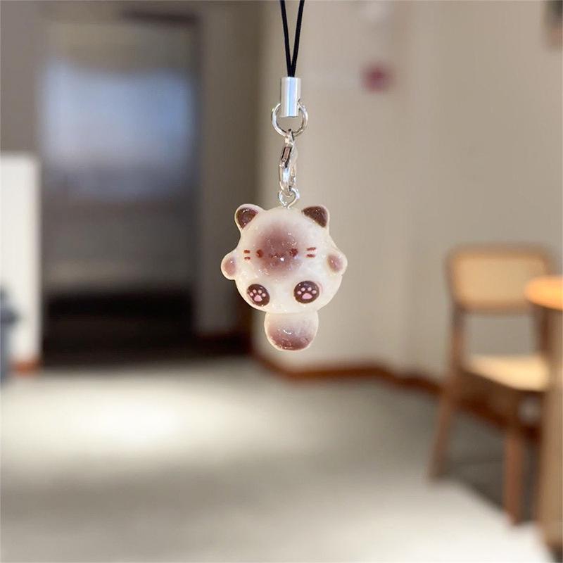 Jellyfish Star Lucky Leaf Wind Chime Keychain & Phone Lanyard Pendant