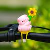 New Dudu Windmill Park Creative Strap-style Cute Windmill Figurine Electric Battery-powered Electric Scooter Bicycle Decoration Item
