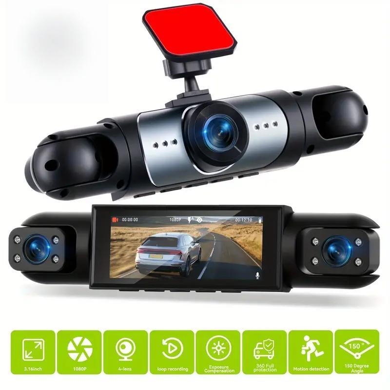 Multi-View Display, Multi-Camera Coordinated Reverse Assist, with Rear and Both Side Blind Spots Displayed on the Same Screen