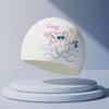Comfortable Swimming Caps No Tightening Cat Swim Caps Water Sports Silicone Swim Caps  Women Girls
