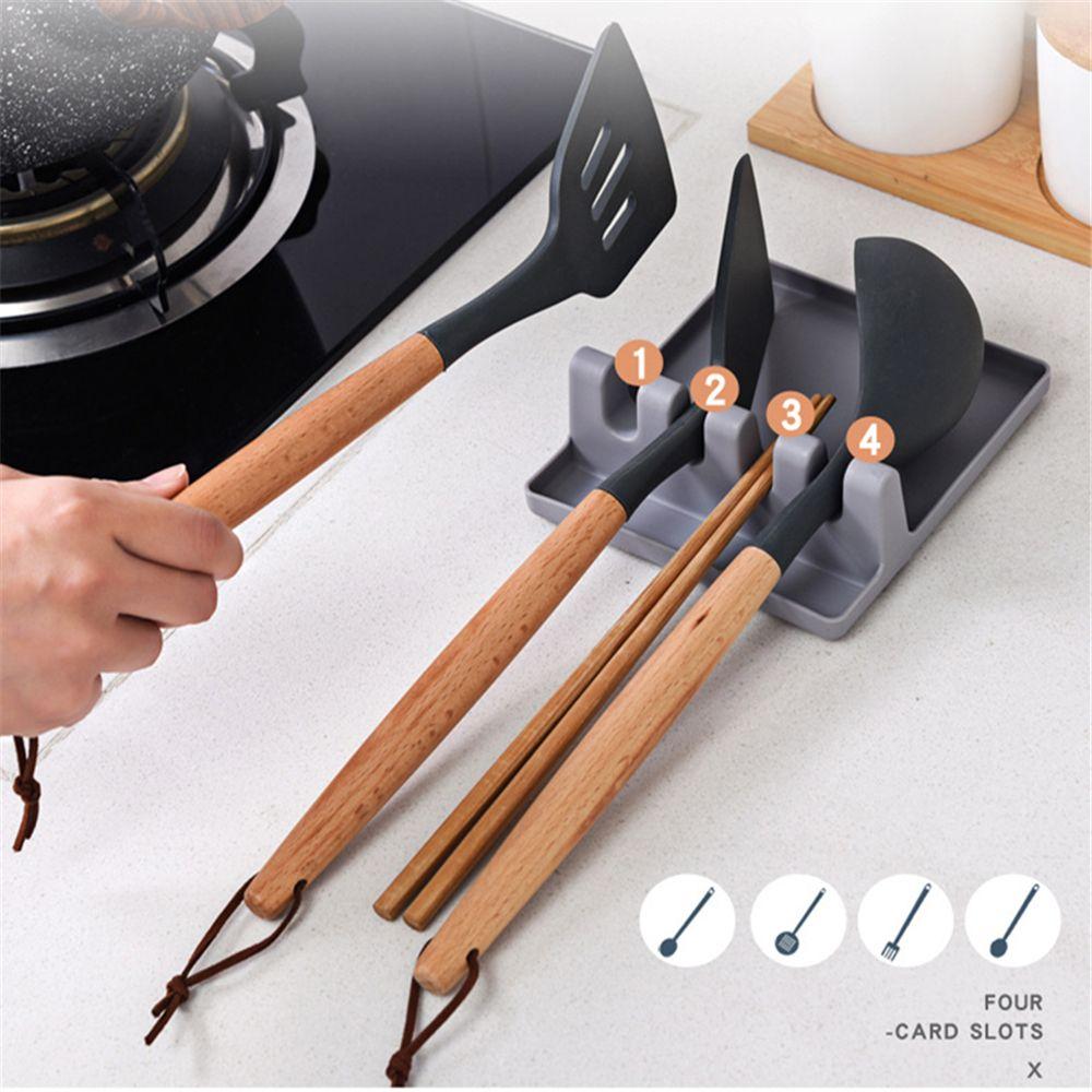 Stove Organizer Lid Stand Cap Shelf Wall-mounted Pots Cover Rack Pot Lid Holder Spoon Holder