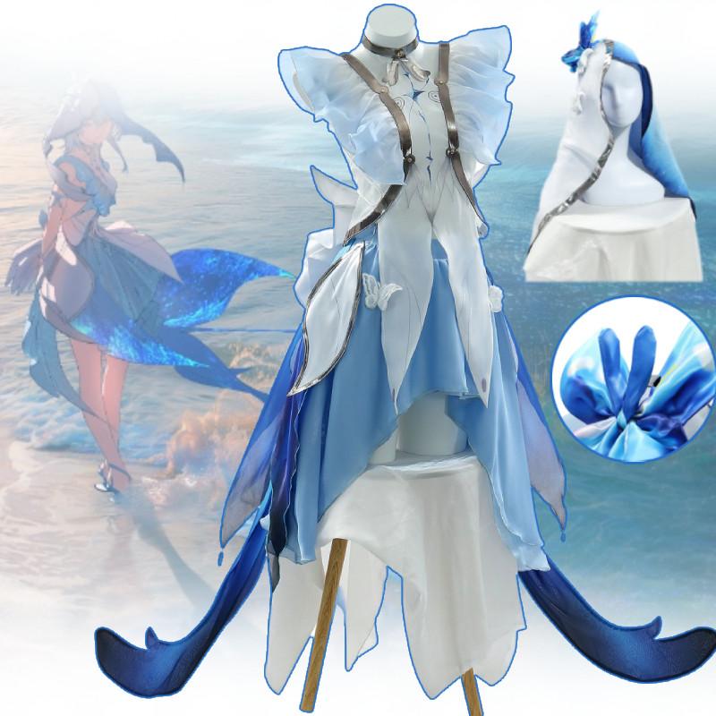 Shorekeeper Wuthering Waves Cosplay Costume Woman Dress Game Party Play Role