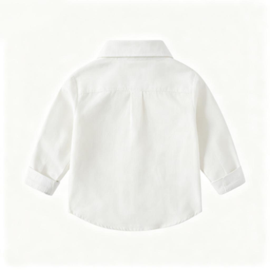 Boys' Long Sleeve Cotton Button Down Shirt Casual Comfortable Korean