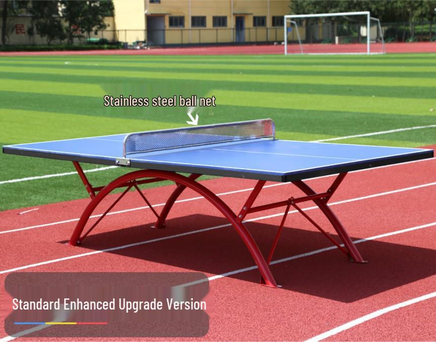 Outdoor Competition-Grade Ping Pong Table with Sunscreen Protection.
