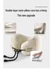 U-Shaped Memory Foam Travel Pillow with Storage Box – Anti-Head Tilt Neck Support for Side Sleepers