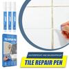 3pcs Grout Pen White Tile Paint Marker Waterproof Tile Repair Beauty Pen Wall Grout Restorer Pen for Restoring Tile Wall Floor