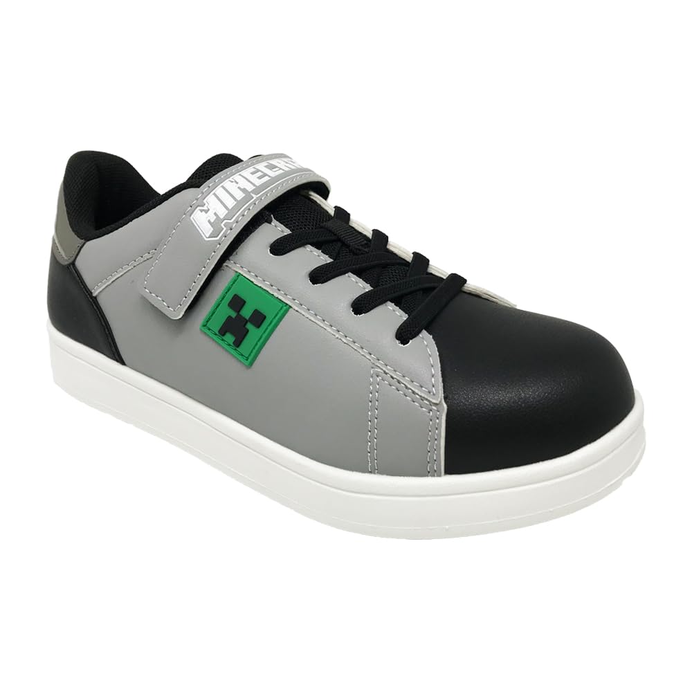 Minecraft Kids' Creeper Skeleton Enderman Sneakers (Gray, Size 21.0 Cm) 1X3M38H