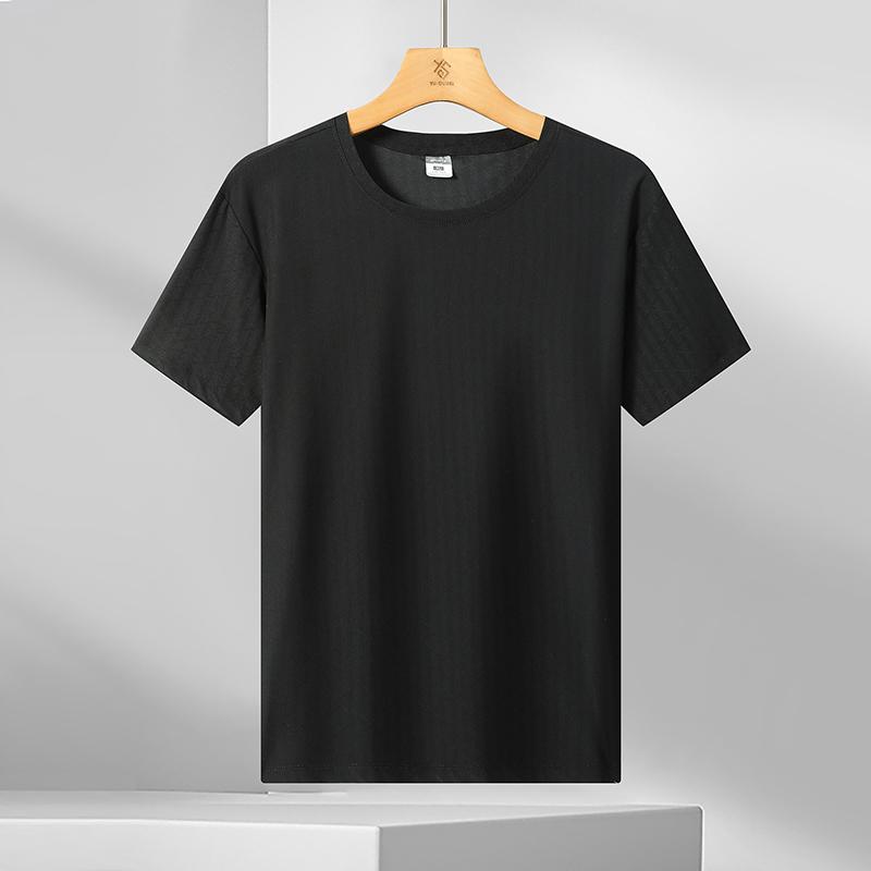 Herren Quick-Dry T-Shirt Ultra-dünn Atmungsaktiv Top Lässig Kurzarm Locker Große Größe Elastische Weste