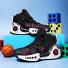 Boys Basketball Shoes Kids Teens Lightweight Breathable Training Sneakers With Rotating Buckle