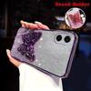 For Samsung Galaxy A07 / Galaxy A07S / Galaxy A08 Case with Cute Butterfly Stand Luxury Slim Gradient Clear Plating Glitter Girls
