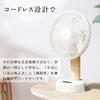 SYD Mini Schreibtisch DC Nachtlicht Automatischer Aroma-Clip Schreibtisch Wand Luftstrom USB 4000mAh Akkustand Energie Geeignet für Hitzschlag-Schutz Ventilator, Leise,