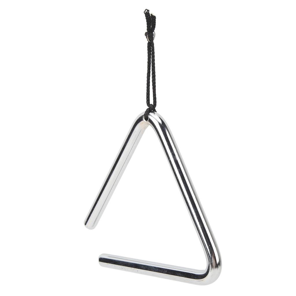 Triangle Percussion Instrument 4 Inch Stainless Steel Hand Percussion Triangle for Music Education Dinner Ringtone