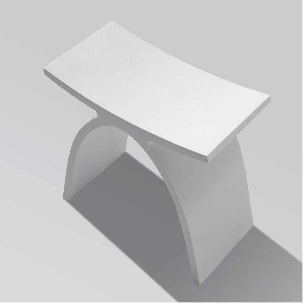 Bathroom Solid Surface Stone Stool Lavatory Small Bench Cloakroom Shower Chair Bath Step
