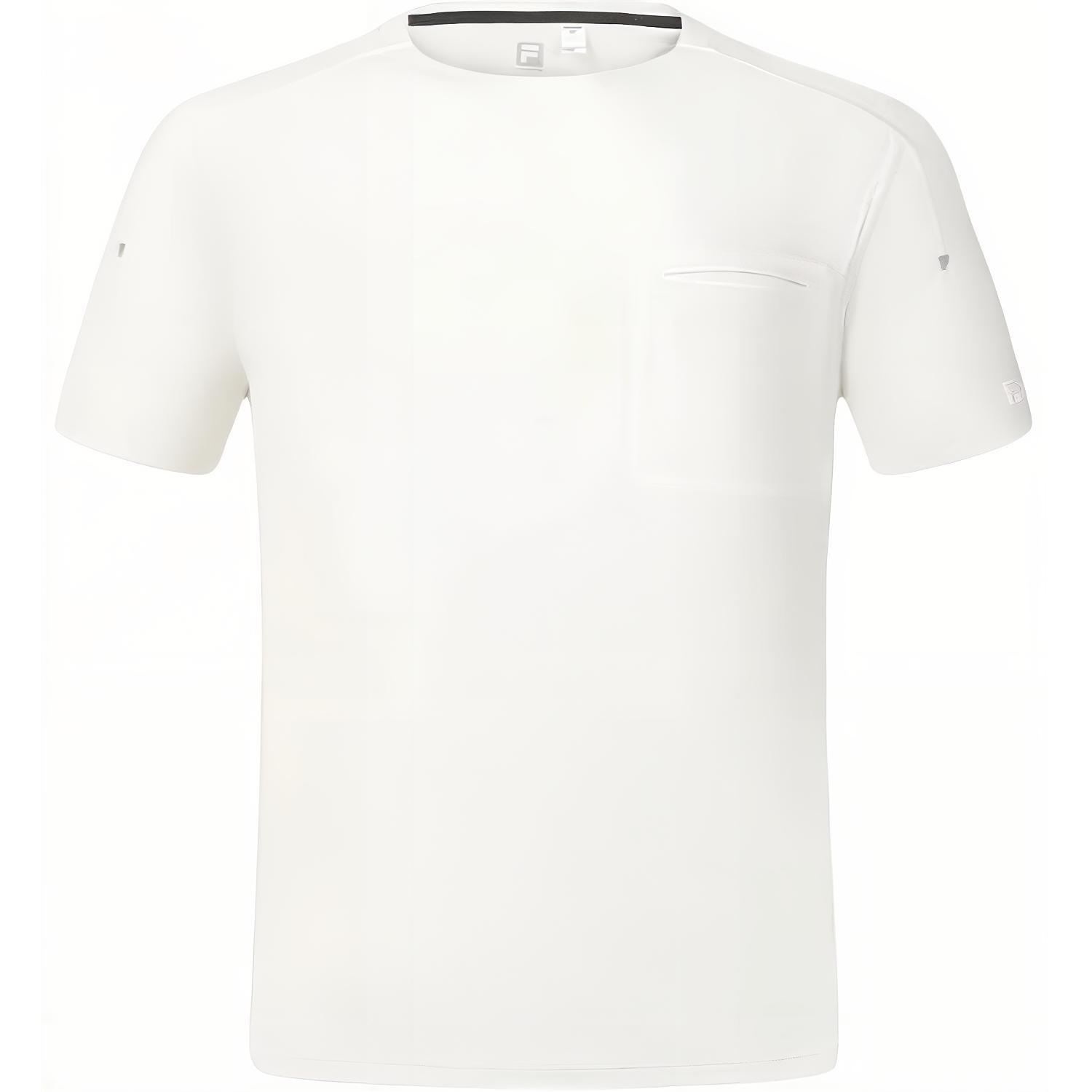 FILA T Shirts Men s White Crew Neck Moderate A11M427117F-WT M